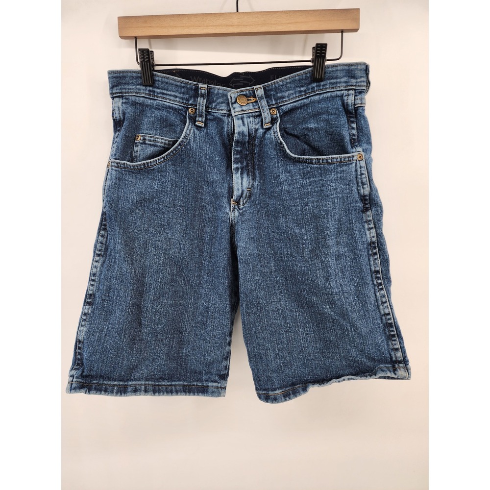 Wrangler Rugged Wear Flex Denim Shorts Dark‎ Wash Blue Size 30